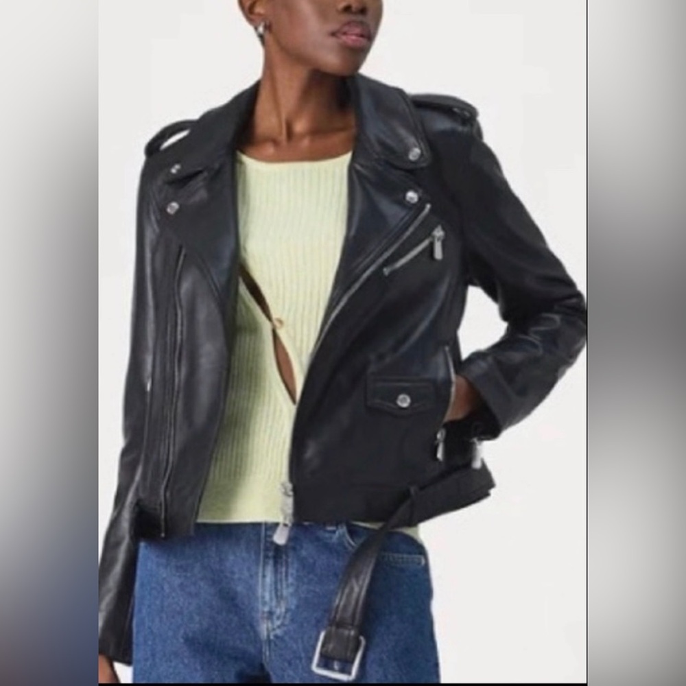 Vintage 80’s Black Leather Jacket